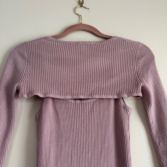 House of Harlow 1960‎ • Ribbed Knit Dress Bolero Set - Picture 5 of 7